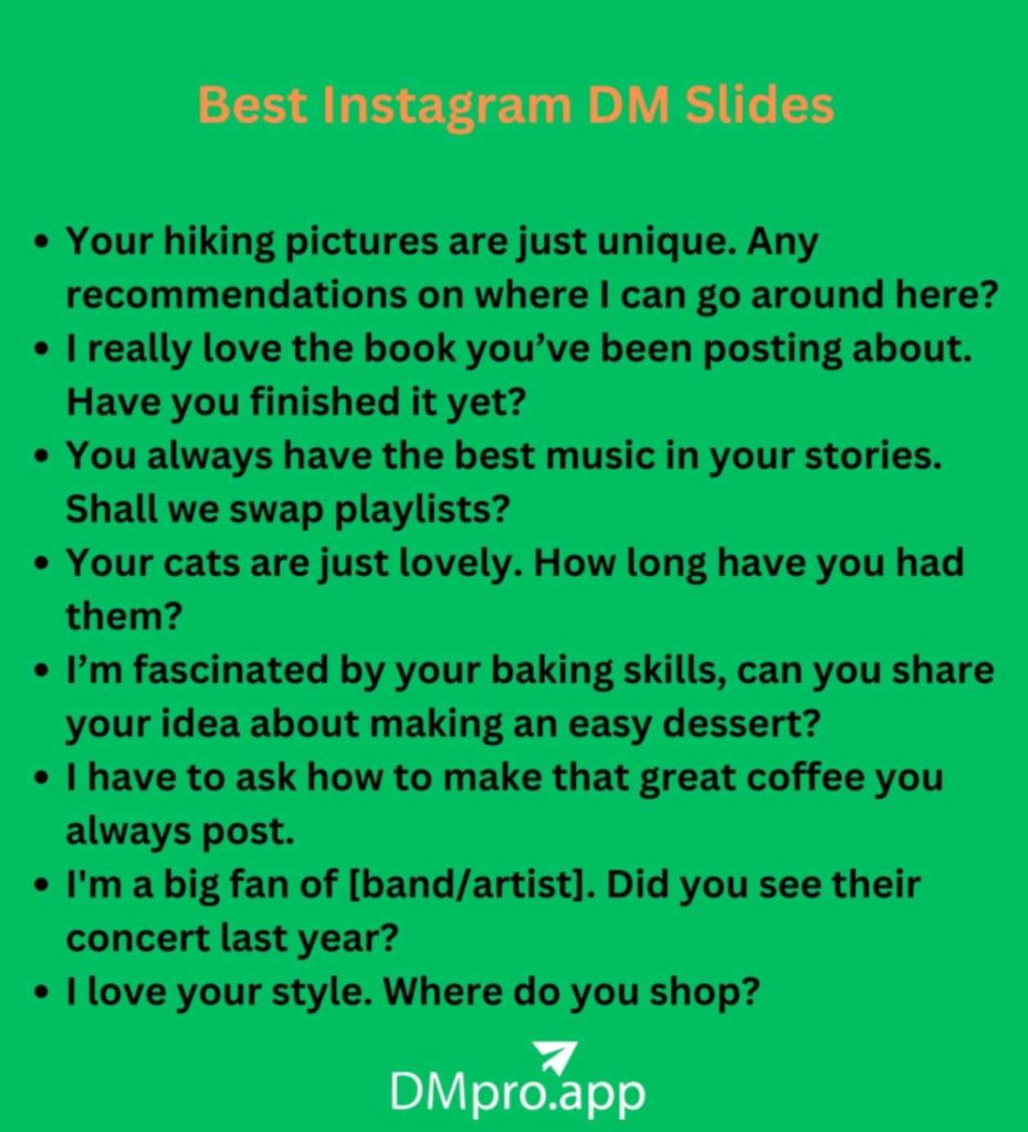 Best DM slides for Instagram