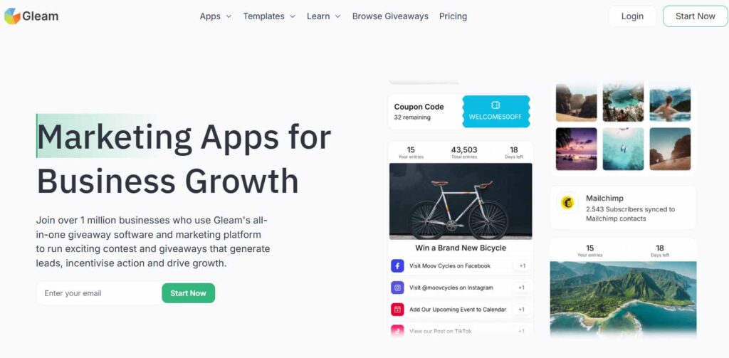 Gleam Instagram giveaway picker