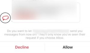 declining or allowing DMs on Instagram