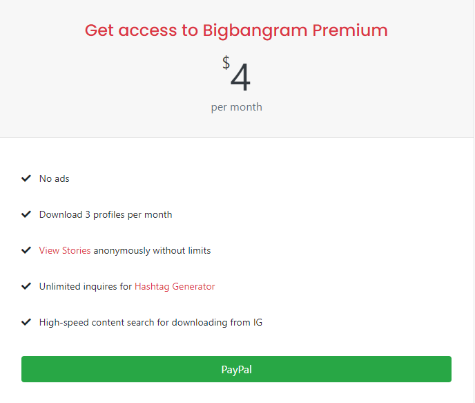 BigBangram pricing