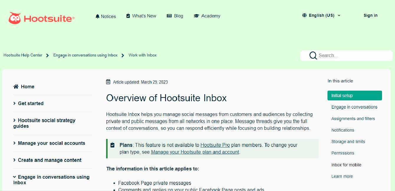 hootsuit homepage