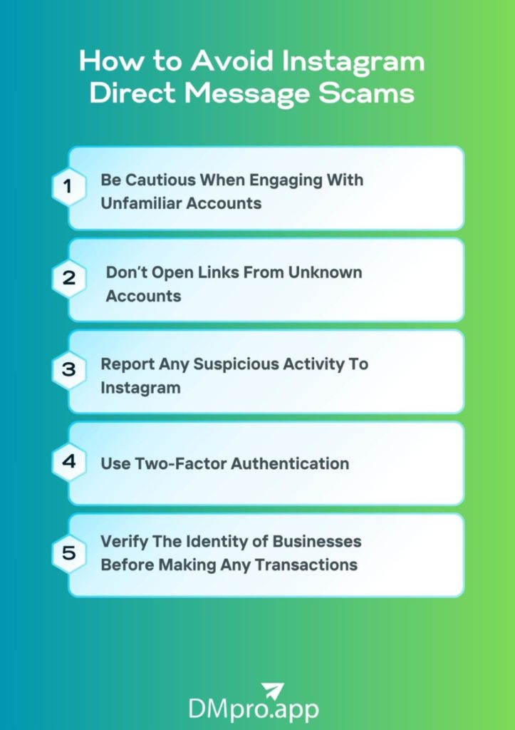 How to avoid DM scams on Instagram