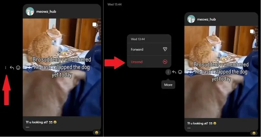 How to Unsend Instagram DMs on PC