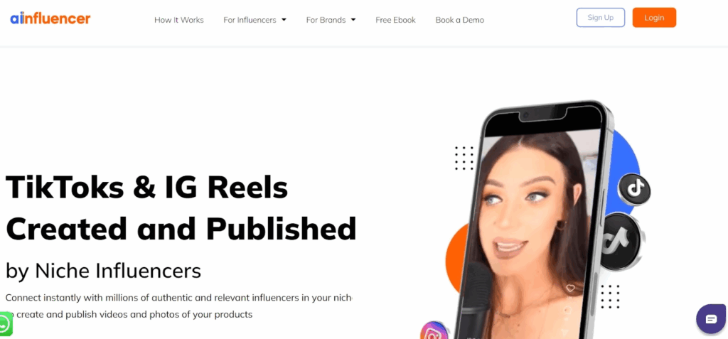 Ainfluencer homepage