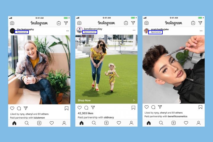 Instagram sponsored posts example