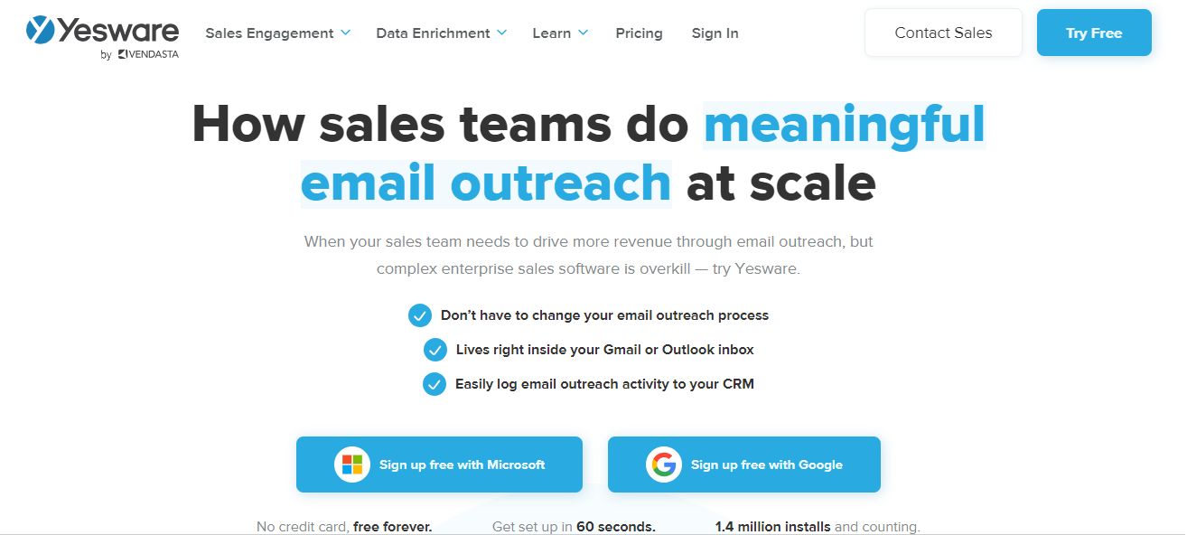 yesware outreach software