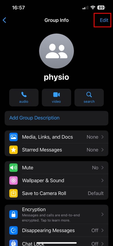 changing whatsapp group name on iPhone part 2