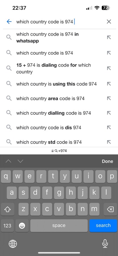 Ensure the country code matches their location to identify fake whatsapp number