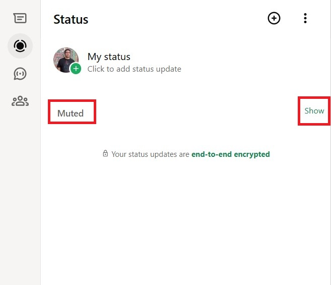 Under the “Updates” section, look for the part named “Muted” and click on “Show”