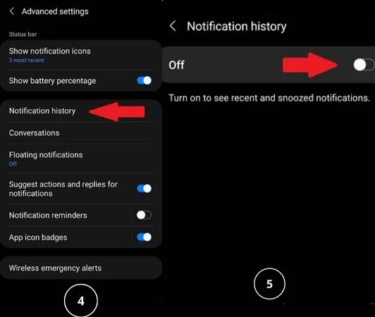 Android Notification History