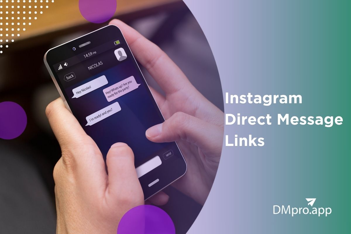 Instagram direct message links