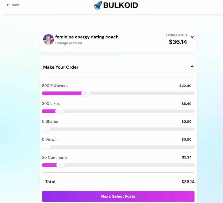 buy TikTok likes on Bulkoid