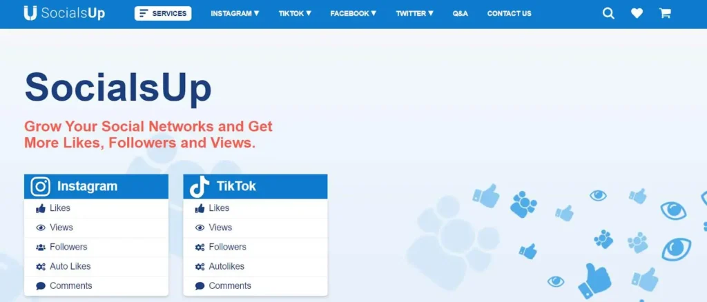 SocialUp Homepage