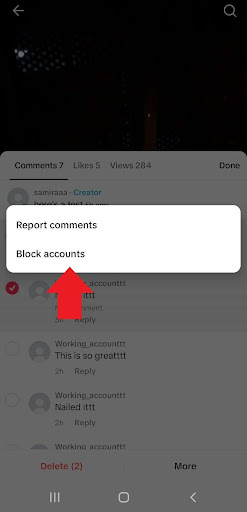 block multiple tiktok accounts