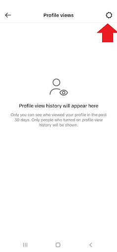 disable profile views on tiktok