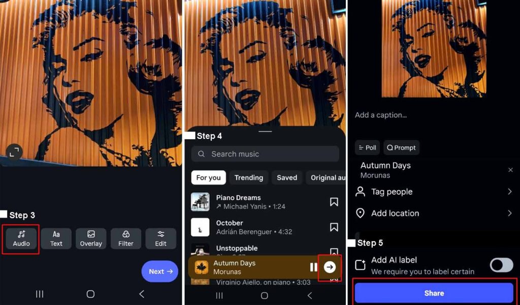 How to Add Music to Instagram Post? 