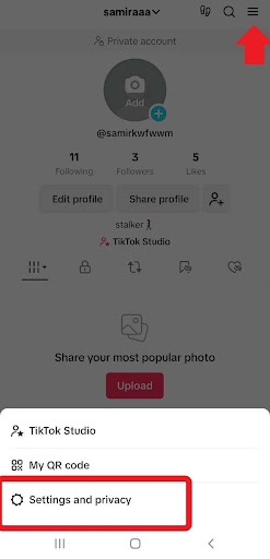 turn off profile view history on tiktok