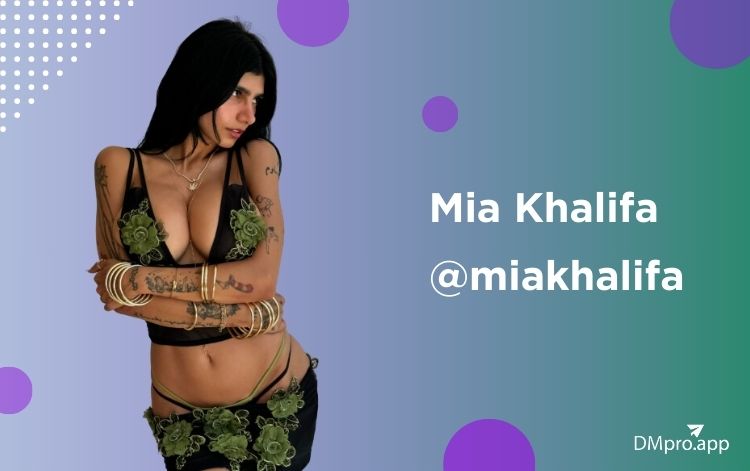 Mia Khalifa @miakhalifa - one of the most famous tiktokers with onlyfans