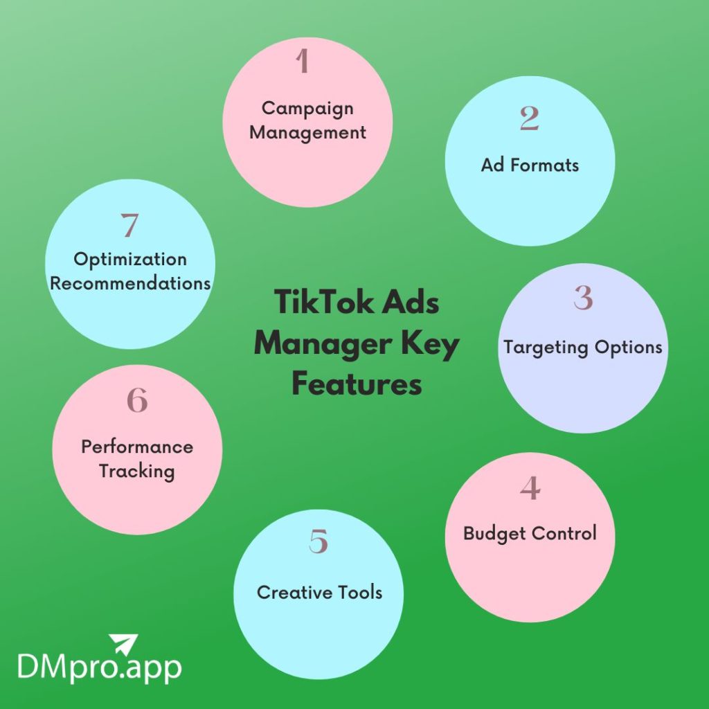 TikTok Ads Manager features