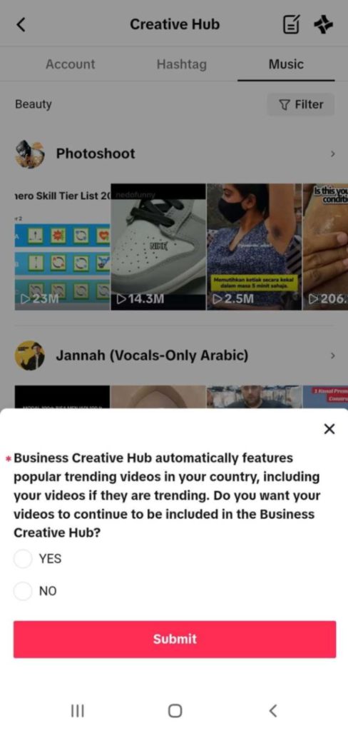 TikTok creative hub