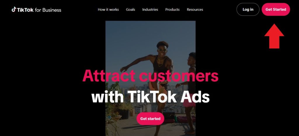 TikTok business page