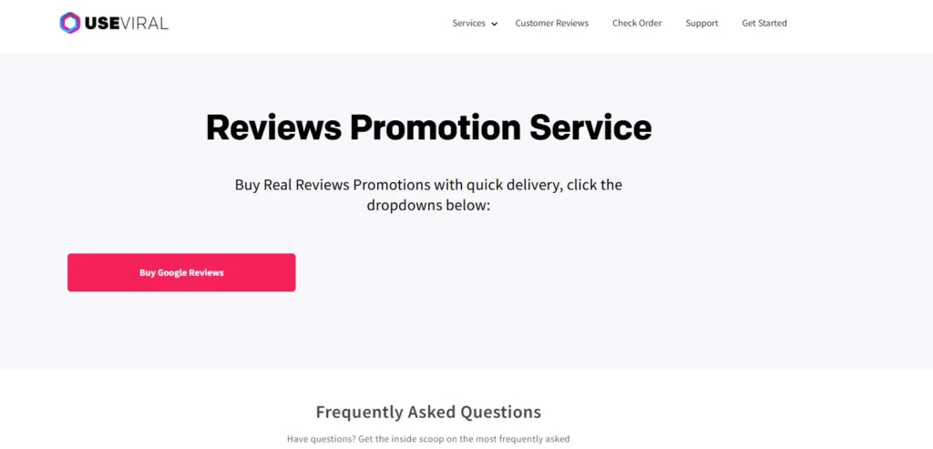UseViral Reviews Promotion Service
