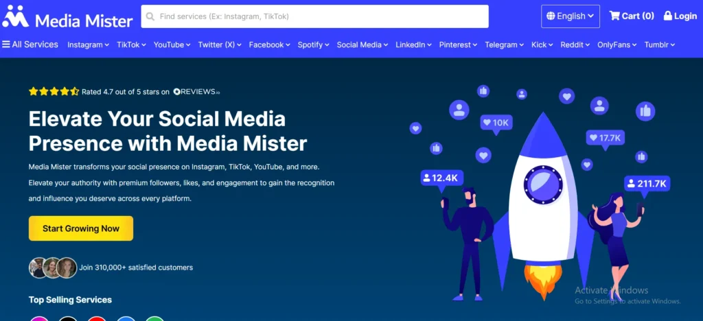 MediaMister Homepage: Alternative to Useviral
