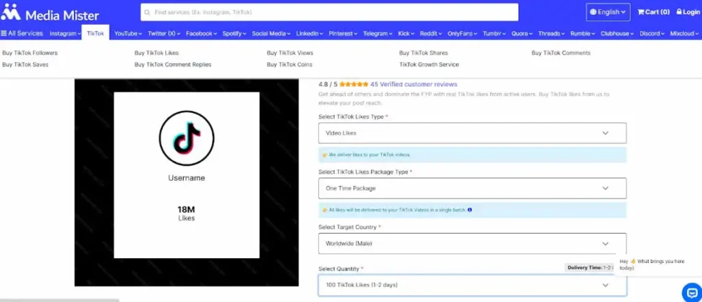 media mister reviews - tiktok growth service