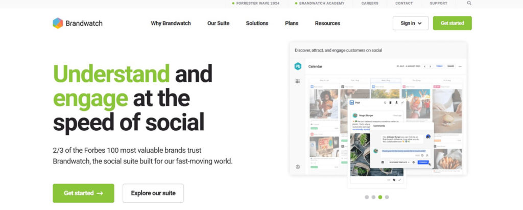 Brandwatch homepage