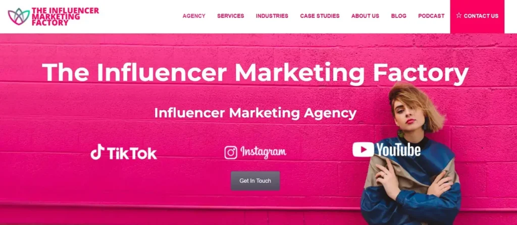 Influencer Marketing Factory website