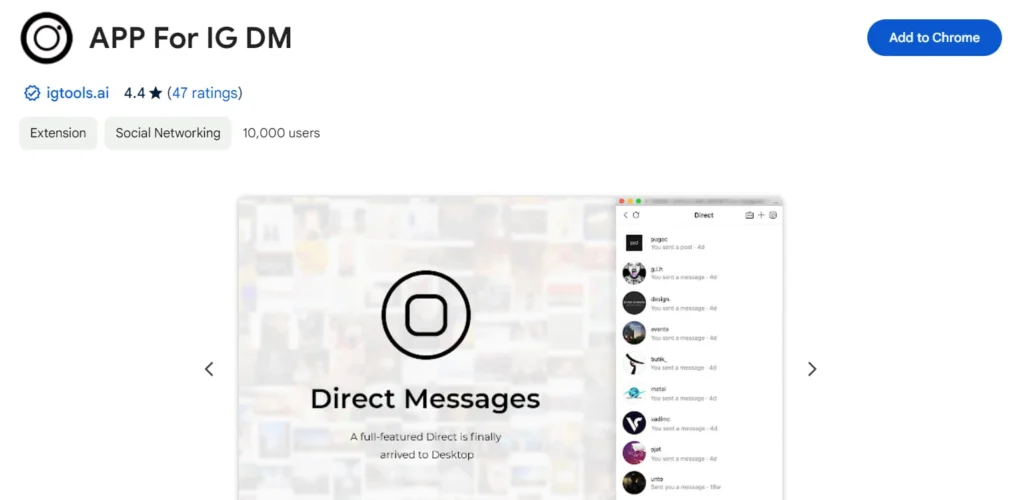 8. APP For IG DM
