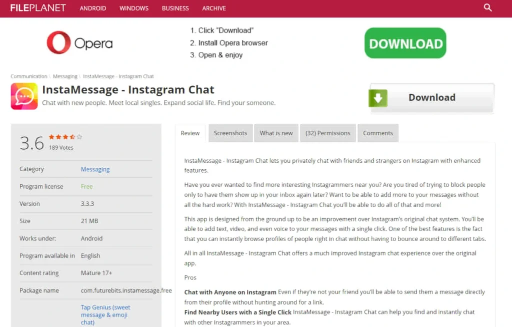 InstaMessage