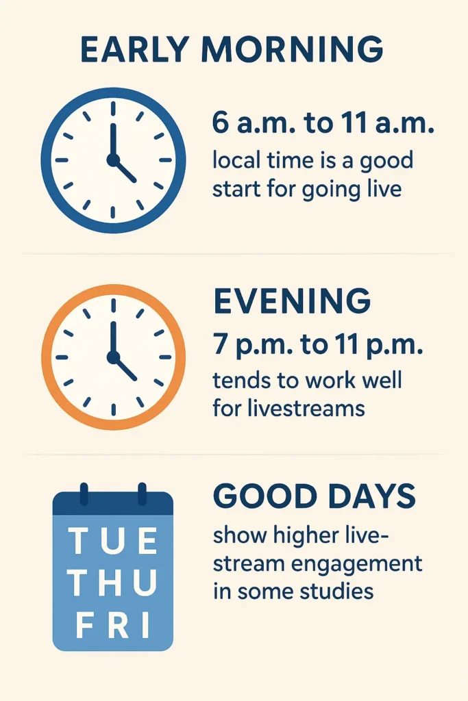 Best time for TikTok live