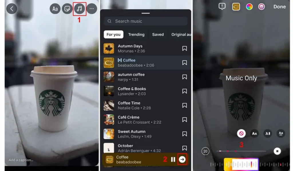 How to Add Music to Instagram Stories (Method 1)