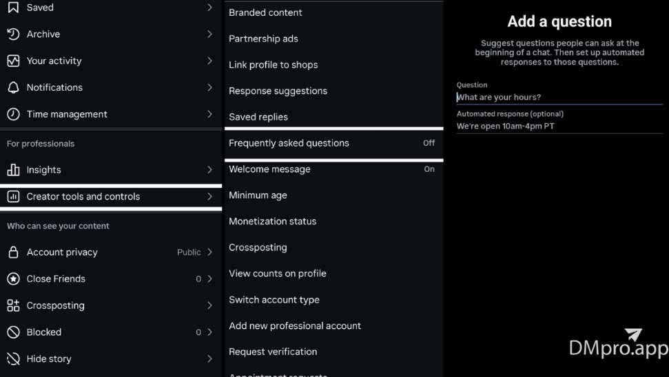how to set up Instagram FAQ 