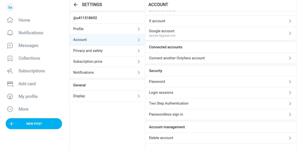 Delete OnlyFans Account on PC