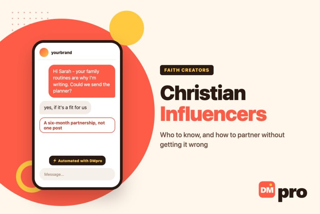 Christian influencers: a brand offering a faith creator a long-term partnership