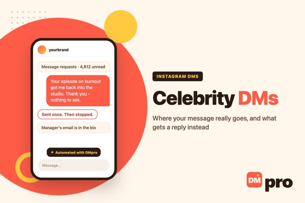 Celebrity DMs: where your message really goes and what gets a reply instead