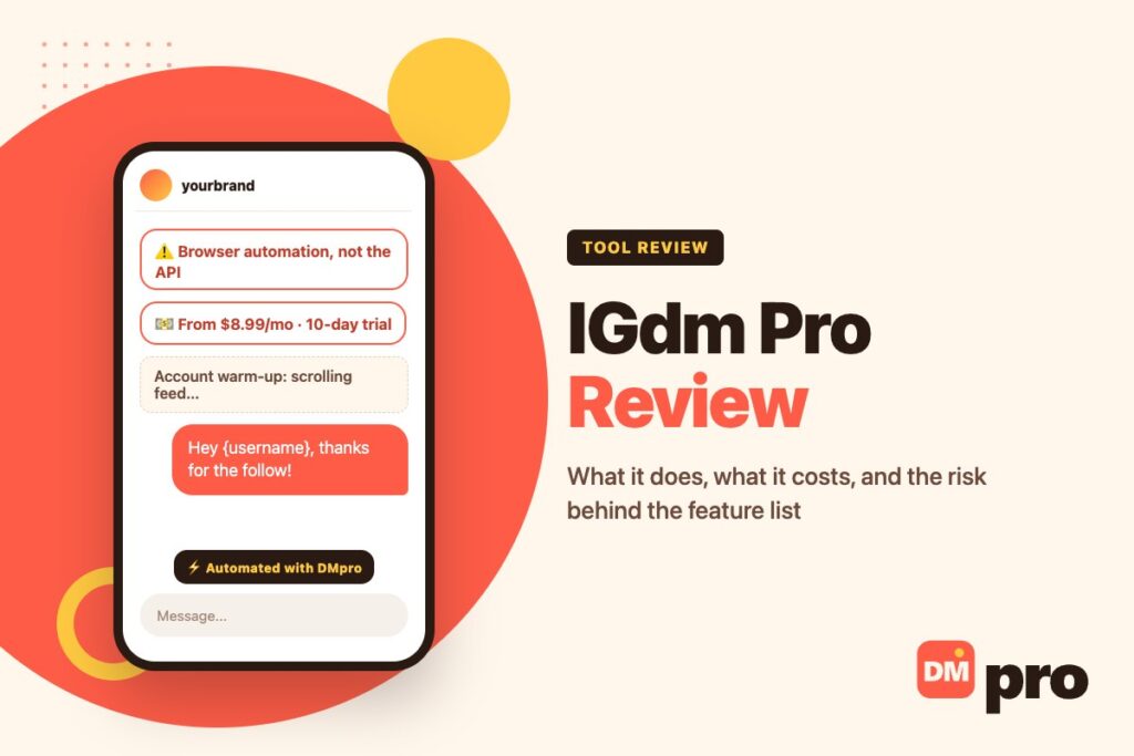 IGdm Pro review: what it does, what it costs and the risk behind the feature list