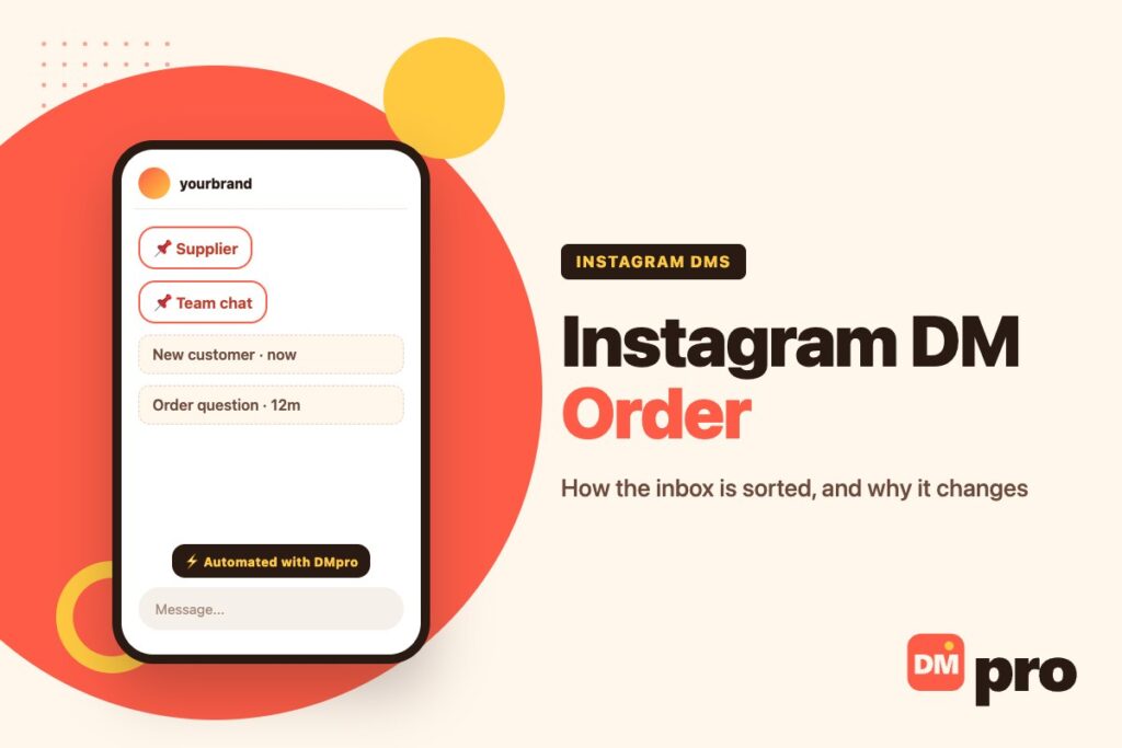 Instagram DM Order - DMpro guide cover