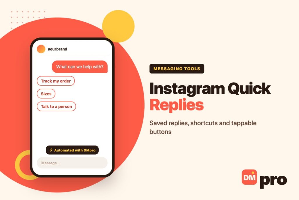 Instagram Quick Replies - DMpro guide cover