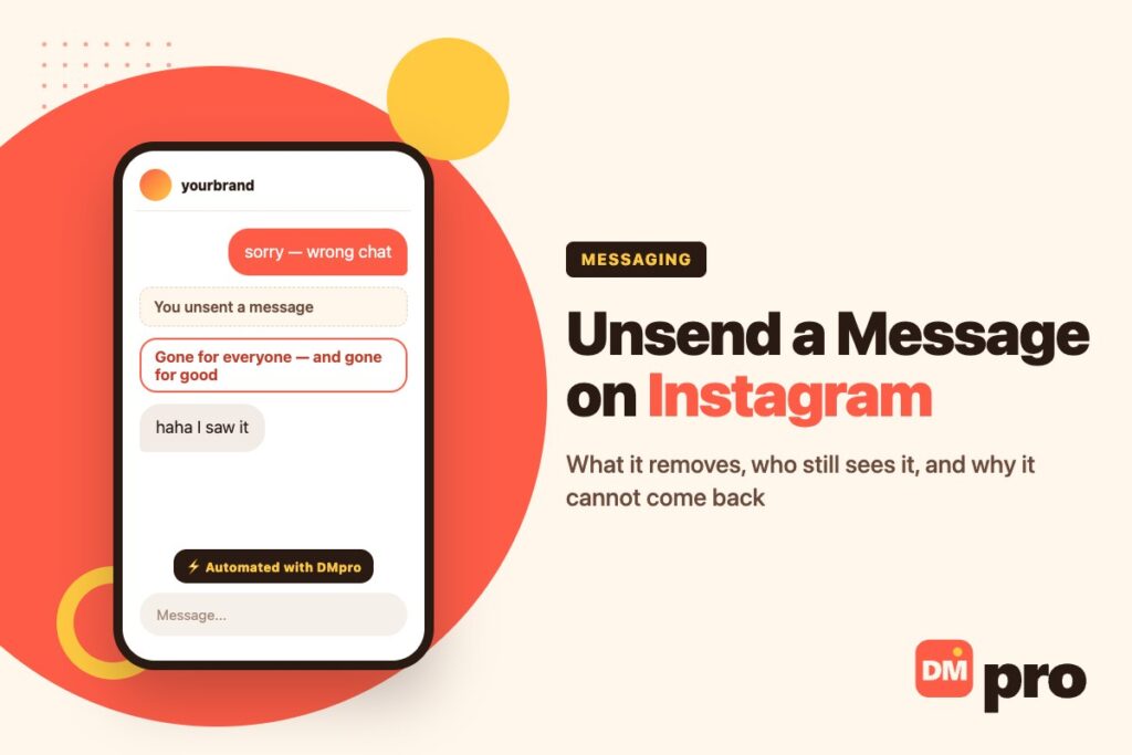 Unsending a message on Instagram and what it actually removes