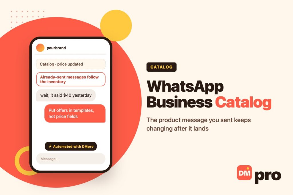 WhatsApp catalog product formats and the in-chat shopping cart rules